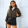 thumbnail image 2 of Vedolay Coat for Women Winter Winter Coats Single Long Coat Brown,XS, 2 of 5