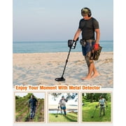 Naipo Metal Detector 3 Modes Black LCD Display Battery Metal Detector 24-45 Adjustable Metal Finder for Adults and Kids, 3 Audio Tone & DISC Modes, Gift