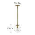 thumbnail image 3 of One Light Pendant In Mid-Century Modern-Scandinavian Style 9.5 Inches Wide By 10.75 Inches High-Heritage Brass Finish-Clear Glass Color Hinkley, 3 of 7