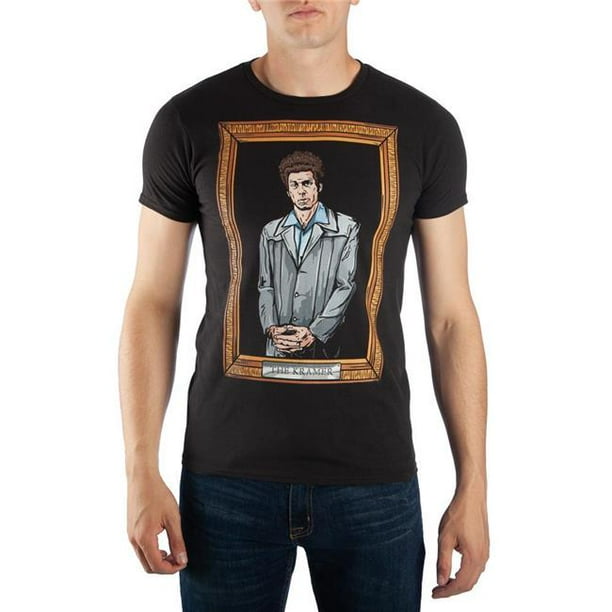 Seinfeld TS6N7DSEI03RE00 Kramer Apparel Gift Mens Black T Shirt