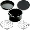 thumbnail image 4 of Freidora De Aire De 10 Uds., Accesorios Para Hornear, Freidora De Aire De 3,2 Qt-5,8 Qt Para Pizzas, Pasteles, Panes, Quiches, Tortitas, 8/7/6 Pulgadas Opcional Yuarrent HA038537-00, 4 of 6