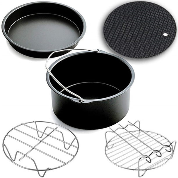 Accesorios para Hornear ANGGREK 10 Piezas para Freidora de Aire 3.2qt-5.8qt