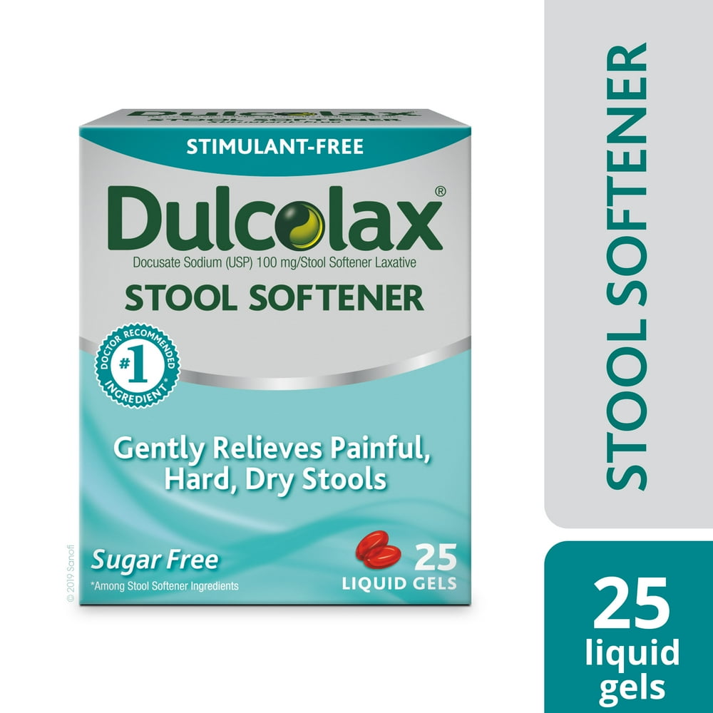 Dulcolax stool softener liquid gels 25 ct gentle relief walmart 