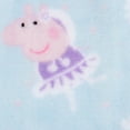 thumbnail image 6 of Peppa Pig Toddler Hooded Velvet Fleece Bathrobe, Aqua (Girl√¢¬Ä¬ôs), 6 of 8