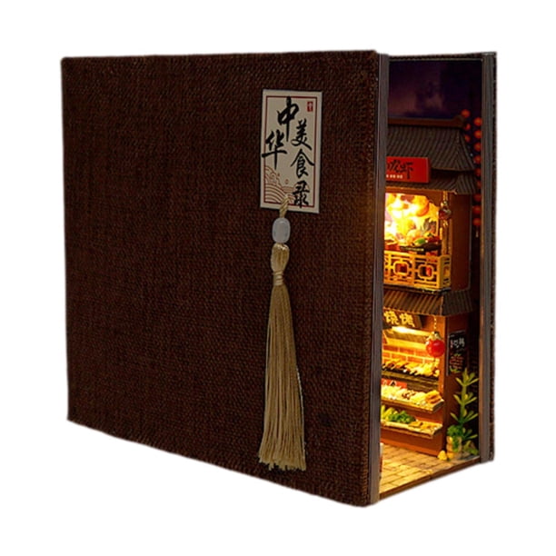Casa de muñecas de madera con rompecabezas 3D, kit de bricolaje con sujetalibros de madera, soporte para libros de madera, rompecabezas para niñas y