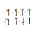 thumbnail image 3 of Set de armas inflables Mkork&FZSX Blow up Sword Axe Pickaxe, 3 of 4