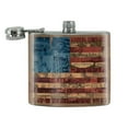 thumbnail image 2 of American Flag Patriotic USA Collage Stainless Steel 5oz Hip Drink Kidney Flask, 2 of 4