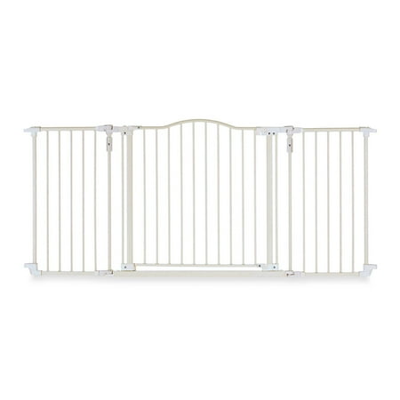 UPC: 0026107049544 | MyPet 4954S Deluxe Decor 38 to 72 Metal Pet Safety Gate Linen