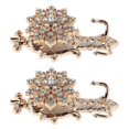 thumbnail image 3 of Large Curtain Hooks Intricate European Style Hanging Curtains For Office Managers Golden 1Pair, 3 of 4