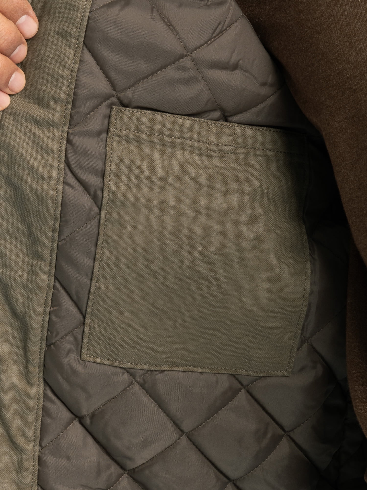 Wrangler Workwear Men's Durable Quilted Lined Hooded Duck Work Vest, Size S-5XL