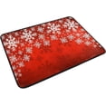thumbnail image 2 of GZHJMY Christmas Snowflake Door mat Non Slip Floor Door Rug, Soft Floor Mat for Kitchen Garden Bedroom Indoor Outdoor Entrance Home Holiday Decoration 23.6" x15.7", 2 of 7