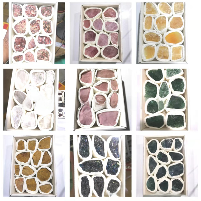 Muestra mineral estándar de mina de piedra cruda natural Adornos estándar de mina de piedra cruda de cristal