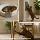 thumbnail image 5 of Tapete para rascar para gatos (paquete de 6 2 por color, 3 colores), 23.6 x 11.8 pulgadas, versátil de repuesto autoadhesivo, fácil de usar para árboles de gatos, muebles de pared de gatos, postes, 5 of 8