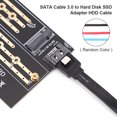 thumbnail image 4 of Cable SATA 3.0 a disco duro SSD adaptador HDD cable 180 grados Sata 3.0 6Gbps, 4 of 9