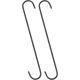 thumbnail image 1 of S Hanging Hooks, 12inch/300mm Extra Long Steel Hanger, Indoor Outdoor Uses for Garden, Bathroom, Closet, Workshop, Kitchen, Black, 2Pcs, 1 of 5