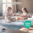 thumbnail image 4 of ODIKA 4'x6' Machine Washable Non-Slip Area Rug, Cloudscape Grey Shag Plush Dream High Traffic Rug, Gray, 103634, 4 of 7
