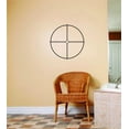 thumbnail image 1 of Wall Design Pieces Hunting Bullseye Design Gun Shooting Range Deer Hunter Hobby Adhesive 14 X 14 Inches, 1 of 1