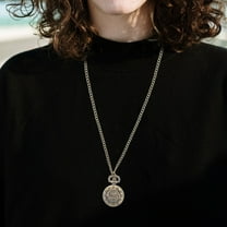 LOLIPPYY 1Pack Decorative Pocket Watch with Chain Light Brown for Party Use