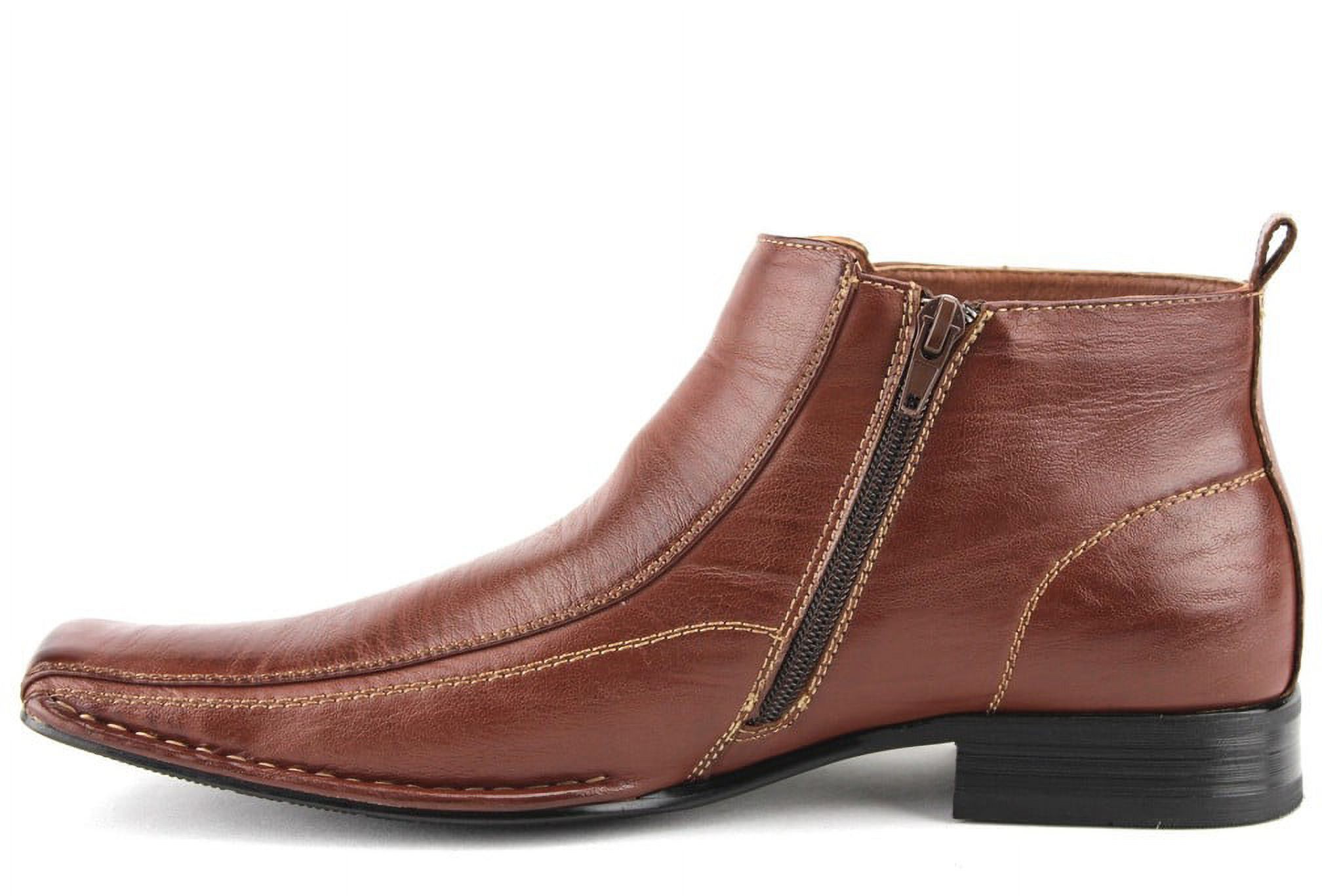 Adolfo Charles- 2 Men\'s 11 BROWN Dress Ankle Boot Shoe NEW! Ferro Aldo Men main image 4