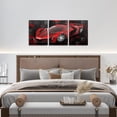 thumbnail image 4 of Hieng Red and Black Canvas Wall Art for Living Room Bedroom Basketball Gaming Sports Picture Wall Decor Geomnetric Office Decorations Artwork Posters Honeycomb Painting（Only canvas）, 4 of 6