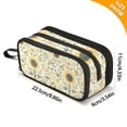 thumbnail image 4 of FORMRS Pencil Case with 3 Compartments Zipper Pouch, Elementary School Level and up, Floral Birds Pattern, 4 of 8