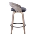 thumbnail image 5 of LumiSource Grey Grotto 26" Fixed-Height Counter Stool - Set of 2, 5 of 6