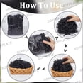 thumbnail image 6 of 1/2 LB Black Paper Shred Filler Basket Filler Paper Shred Trick or Treat Candy Shredded Paper Crinkle Cut Basket Filler for Gift Wrapping Packaging Basket Filling Birthday Wedding for making, 6 of 6