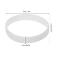 thumbnail image 2 of ADDHAT 50Pcs White Silicone Sports Bracelet Elastic Wristband for Outdoor Events and Parties, 2 of 7