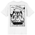 thumbnail image 2 of Batmanga Car Manga Art Crew Neck Short Sleeve Men's White T-shirt-Medium, 2 of 4