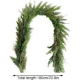 thumbnail image 4 of Guvpev 6FT Artificial Cedar Christmas Garland with Pine Needles, Realistic Faux Winter Cedar Greenery Garland for Fireplace, Mantel, Staircase, Holiday, Indoor Outdoor Christmas Decorations, 4 of 7