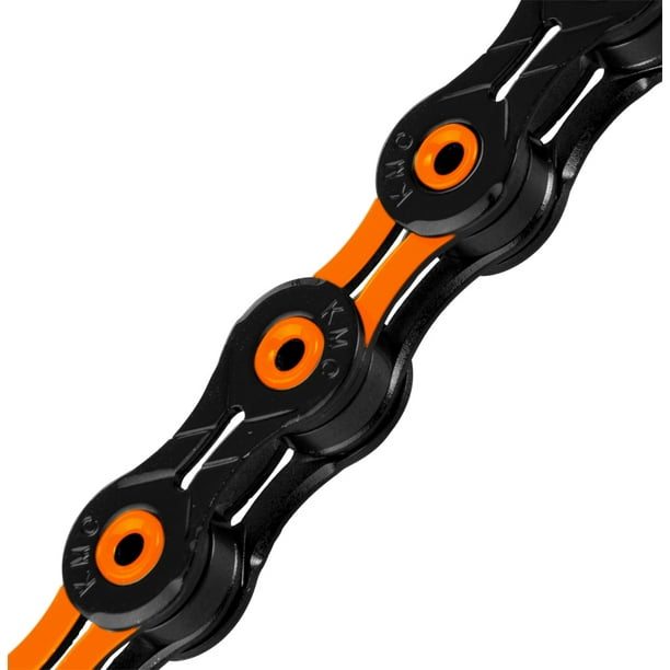 KMC Chain X11SL x 116L, BK/Orange(DLC) Bike Chain