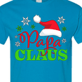 thumbnail image 4 of Inktastic Papa Claus with Christmas Santa Hat and Snowflakes T-Shirt, 4 of 5