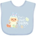thumbnail image 3 of Inktastic My 1st Easter with Cute Lamb and Easter Eggs Boys or Girls Baby Bib, 3 of 4