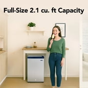 Whynter Cuf-210SS Energy Star Stainless Steel Upright Freezer with Lock, 2.1 cu ft