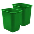 TRAHOO4 Gallon Stackable Wastebasket, 15L Pack of 2, Compact & Eco
