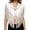 White, variant on cocolona Vest for Women Notch Lapel Fringe Sleeveless Cropped Jacket Vacation Party Trendy Outerwear