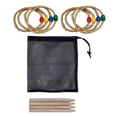 thumbnail image 1 of 1 Set Funny Kids Ring Toss Game Colorful Throwing Ring Toy Baby Throwing Game, 1 of 6