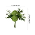 thumbnail image 3 of Ramo de bolas verdes artificiales Centro de mesa floral falso para boda, decoración del hogar, mesa de comedor, sala de estar, estilo moderno, 3 of 6