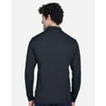 thumbnail image 3 of CORE365 88192T Men's Tall Pinnacle Performance Long Sleeve Piqué Polo-Carbon-6XLT, 3 of 5
