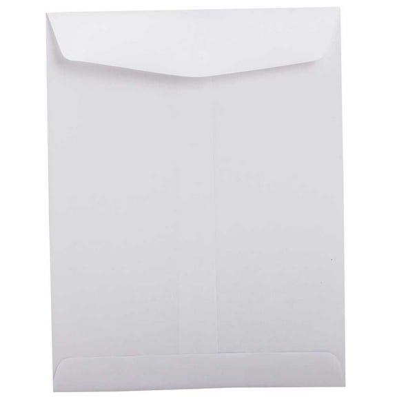 JAM Paper Open End Catalog Commercial Envelopes, 8 3/4 x 11 1/2, White, 25 per Pack