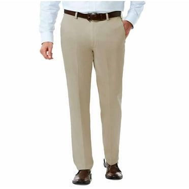 Haggar H26 Men's Classic Fit No Iron Stretch Khaki Pants- Sand - (38x32)