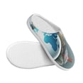 thumbnail image 3 of Lsque Let's go Travel Pattern Womens Comfort Cotton on Scuff With Memory Foam and Anti-skid Sole Slipper-37/38, 3 of 7