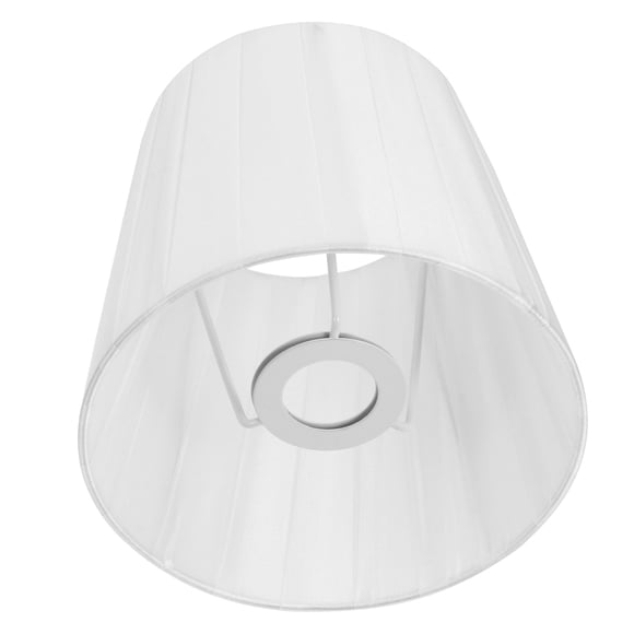 SHOWERORO 1pc Elegant Cloth Lampshade Decor for Bedroom White and Easy to Install with Dust Protection