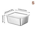 thumbnail image 1 of Stainless Steel Plate With Lid Food Grade Thickened Food Storage Containers Baking Dish For Oven Kitchen Cooking Tools S, 1 of 6