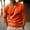 E-287Orange, variant on FAOWME Men Knitted Sweater Long Sleeve V Neck Solid Color Fashion Warm Comfortable Slim Fit Pullover Top For Autumn Winter Daily Wear Army Green L