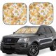 thumbnail image 1 of Fotbe Groovy Hippie Flower Mushrooms Juego de 2 Piezas de Parasoles para Parabrisas | Bloqueador Solar para Auto | Accesorios Plegables para Protección Solar Interior-Medium, 1 of 6
