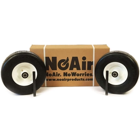NoAir&reg; (2) Exmark Flat Free Wheel Assem 13x6.50-6 Fits Radius E S X 126-4860 126-3289