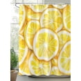 thumbnail image 2 of Boanket Polyester Fabric Summer Lemon Shower Curtain, Modern Oil Painting Yellow Fruits Waterproof Bathtub Curtain Bathroom Decor Set with Hooks 60 x 72 Inches,, 2 of 6