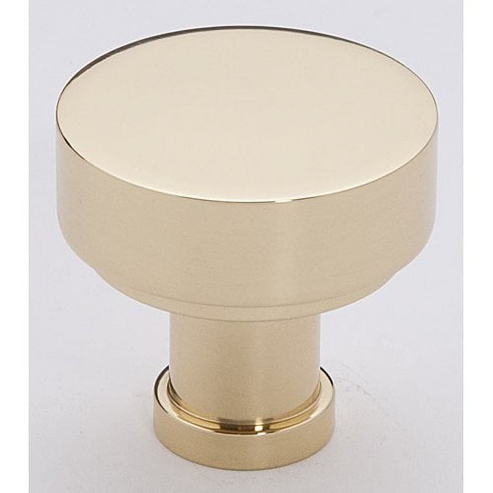 Alno A716-18-PB/NL Moderne 1-1/8" Round Modern Disc Mushroom Solid Brass Cabinet Knob /