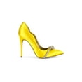 thumbnail image 2 of Sam Edelman Deela Ochre Pointed Toe Slip On Stiletto Heel Fashion Pumps (Ochre, 6), 2 of 5